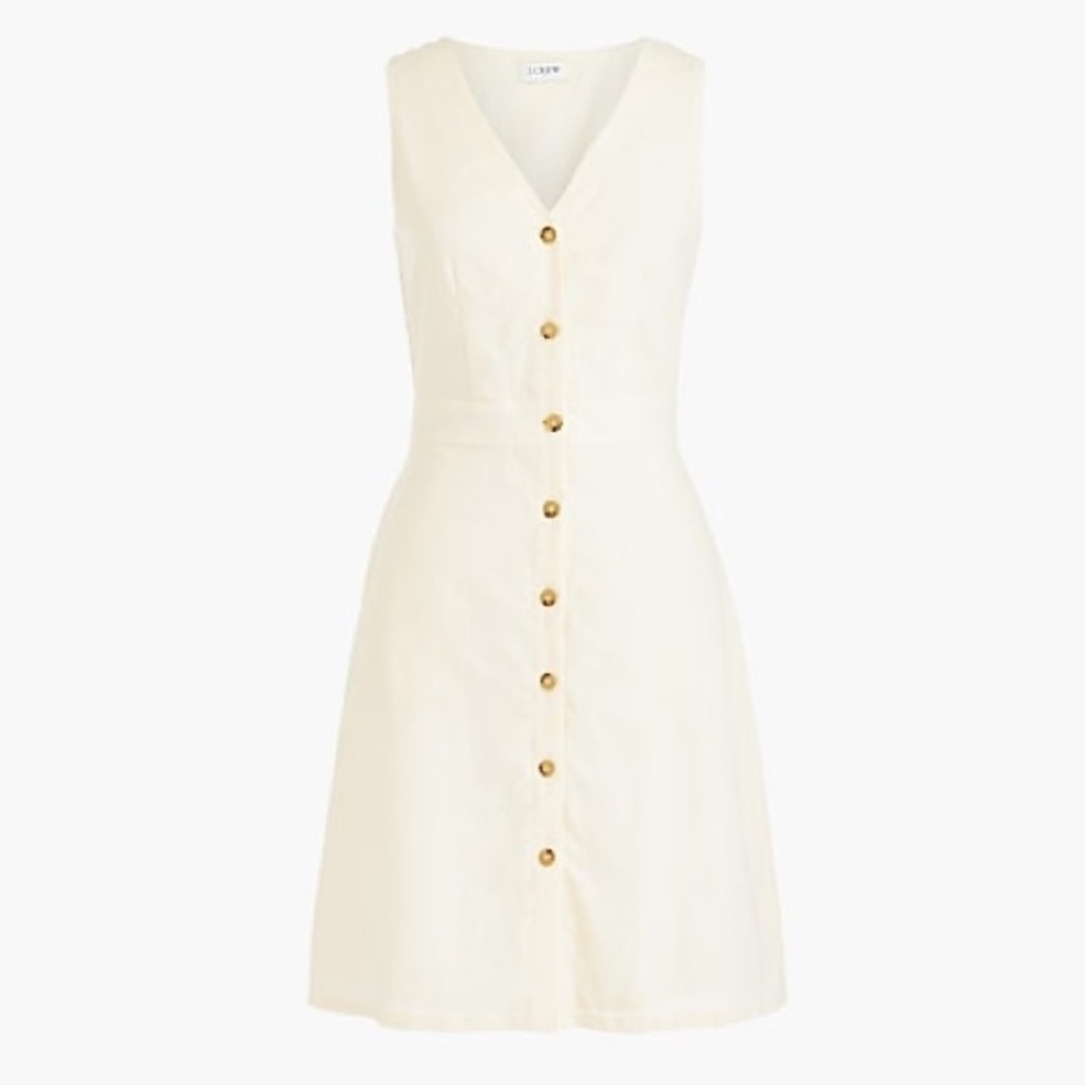 NEVER WORN J CREW SUMMER LINEN DRESS!!